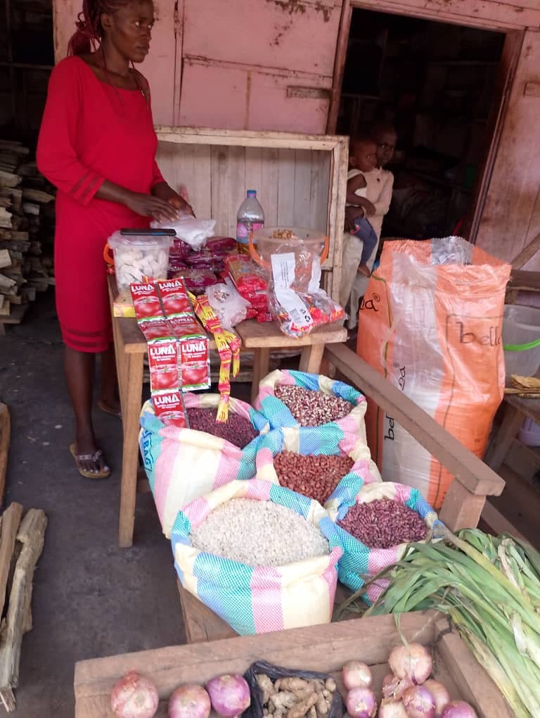 Échoppe et activité génératrice de revenus soutenues par AWAKEN DESTINY à Zoétélé, Cameroun