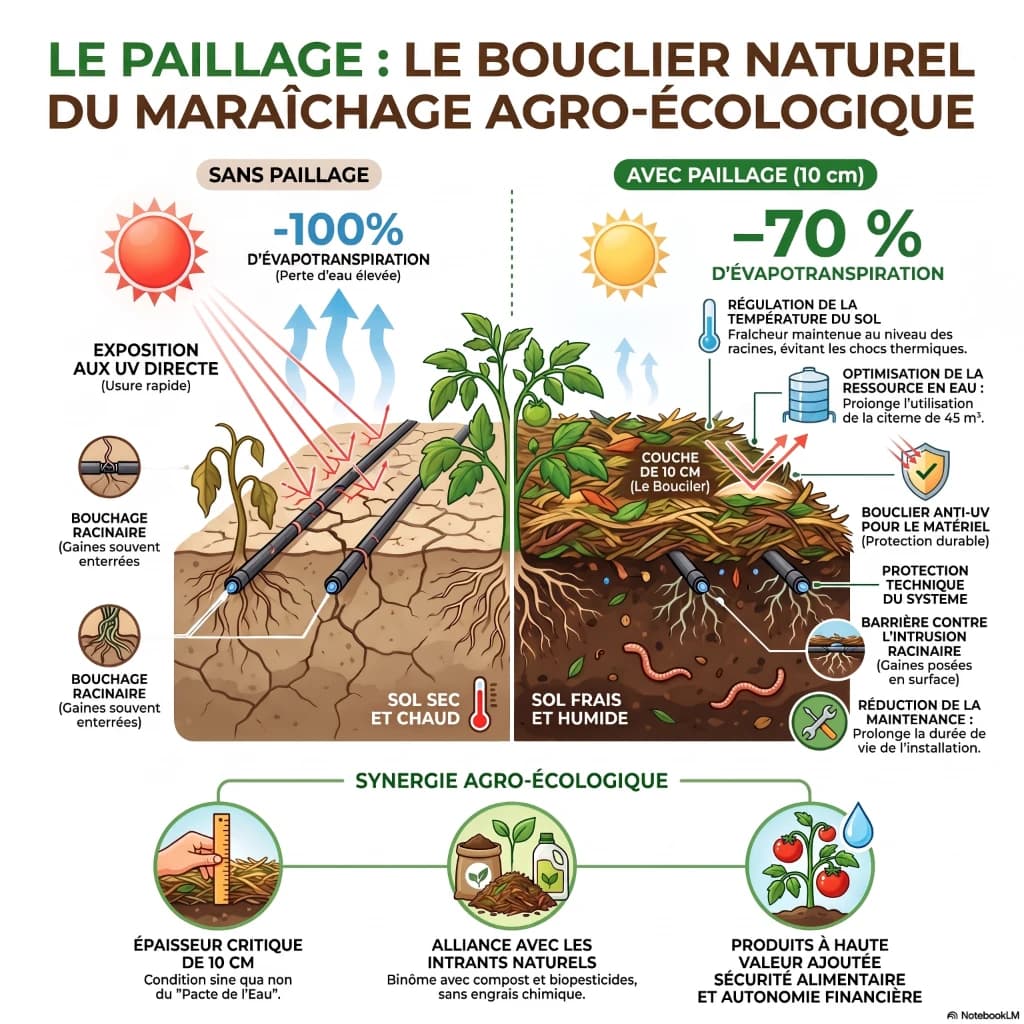 Gouttes d'Avenir — paillage