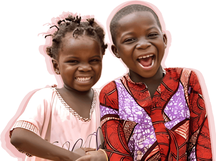 Enfants souriants soutenus par la fondation
