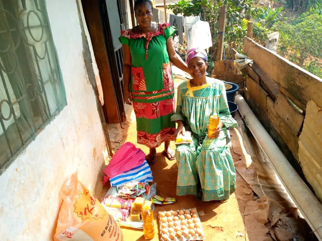 Food supplies handed to Mrs Essome